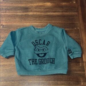 Baby Gap Sesame Street Oscar the Grouch sweatshirt 6-12m baby